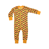 Duns :: Long Sleeve Long Leg Zipsuit Yellow Multi Radish