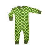Duns :: Long Sleeve Long Leg Zipsuit Treetop Green Clover