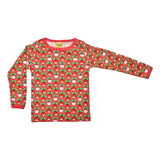 Duns :: Long Sleeve Top Multi Radish Rouge Red