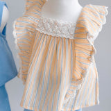 Louise Misha :: Blouse Gia Yellow Sunny Stripes