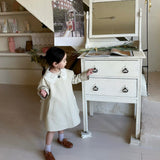 [Exclusive] Mes Kids Des Fleurs - Lace Collar Coat
