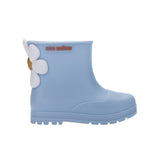 [Pre-Order] Mini Melissa - Welly Bloomy Baby Blue/White