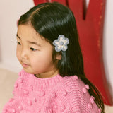 Misha And Puff -  Medium Flower Clip Set Seashore Confetti