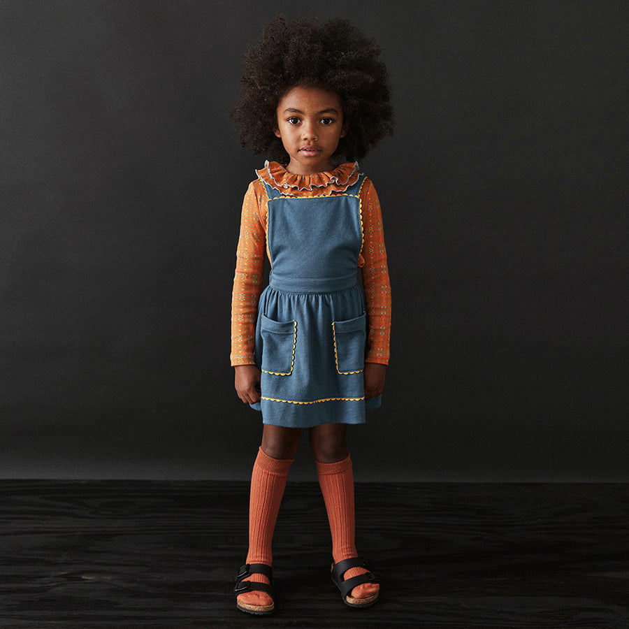 Misha And Puff :: Rickrack Selma Pinafore Atlantic