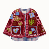 Sissel Mini - Maggie Mini Jacket Velvet Burgundy