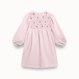 Birinit Petit Mauve Plumeti Embroidered Smocked Dress - girls special occasion dress