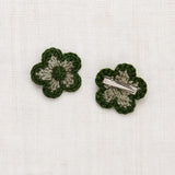 Misha And Puff :: Medium Flower Clip Set Seal Gray
