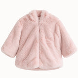 Mes Kids Des Fleurs - Bunny Ear Hooded Coat Pink