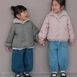 Mes Kids Des Fleurs - Down Jacket Pink
