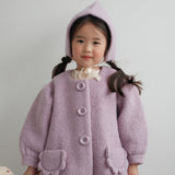 Mes Kids Des Fleurs - Lantern Sleeve Coat Lavender
