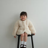 Mes Kids Des Fleurs - Fuzzy Coat White