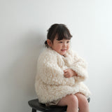 Mes Kids Des Fleurs - Fuzzy Coat White