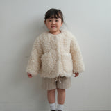 Mes Kids Des Fleurs - Fuzzy Coat White