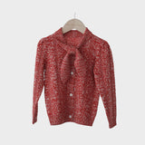 Mes Kids Des Fluers :: Bow Neck Sweater Red