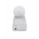 [Pre - Order] Mi Loves :: Angora Hat with Fox Fur Pompom Onesize - 6 Colors