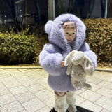 [Pre - Order] Mi Loves :: Little Bear Bomber Jacket Purple
