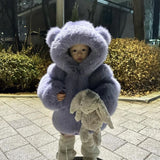 [Pre - Order] Mi Loves :: Little Bear Bomber Jacket Purple