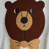 Mini Rodini :: Bear Chenille Sweatshirt Grey Melange