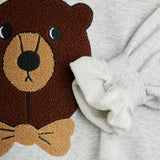 Mini Rodini :: Bear Chenille Sweatshirt Grey Melange