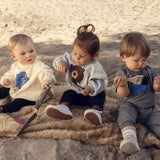 Mini Rodini :: Bear Chenille Sweatshirt Grey Melange