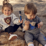 Mini Rodini :: Bear Chenille Sweatshirt Grey Melange