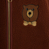 Mini Rodini :: Bear Emb Pile Jacket Brown