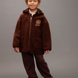 Mini Rodini :: Bear Emb Pile Jacket Brown