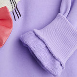 Mini Rodini :: Cat With Bowtie Chenille Sweatshirt Purple