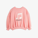 [Pre-Order] Mini Rodini :: Note emb sweatshirt pink