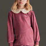 Mipounet - Margot Velvet Sweatshirt Blush Rose
