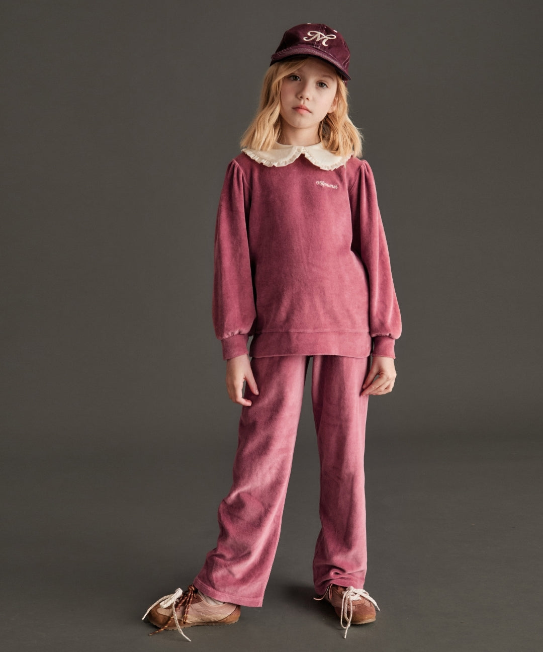Mipounet Siena Corduroy Pant Blush Rose - kids pants detail