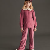 Mipounet - Margot Velvet Sweatshirt Blush Rose