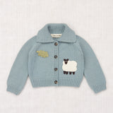 Misha And Puff :: Baby Meadow Motley Cardigan Overcast