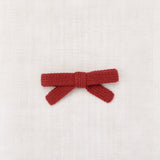 Misha And Puff :: Jumbo Goldie Bow Garnet