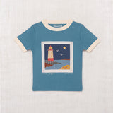 Misha And Puff :: Lighthouse Collage Ringer Tee Blueslate