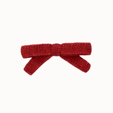 Misha And Puff - Jumbo Goldie Bow Garnet