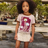 Misha And Puff - Kikyo Flower Ringer Tee Turtledove