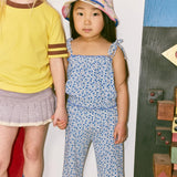 Misha And Puff -  Ruffle Pedal Pusher Blue Ribbon Lisse Fields