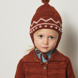 Misha And Puff - Zig Zag Pointy Peak Hat Cedar