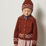 Misha And Puff - Zig Zag Pointy Peak Hat Cedar