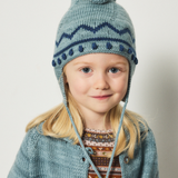 Misha And Puff - Zig Zag Pointy Peak Hat Slate