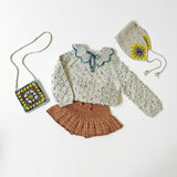 Misha And Puff :: Crochet Big Square Bag Iris Confetti