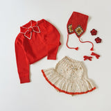 Misha And Puff :: Crochet Headwarmer Red Flame