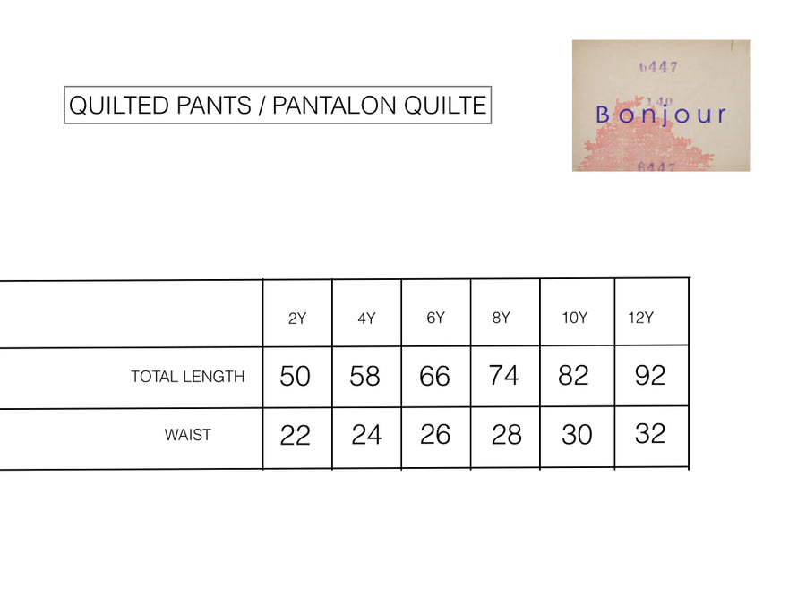 Bonjour Diary :: Quilted Pants Provencal Print