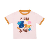 Misha And Puff -  Pasture Applique Tee Aura