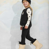 [Pre-Order] Mini Rodini - Penguin Patch Microfleece Vest Black