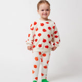 [Pre-Order] Bobo Choses - Baby Poma All Over Ecru Leggings