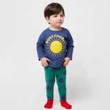 [Pre-Order] Bobo Choses - Baby Poma All Over Green Leggings