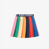 [Pre-Order]  Bobo Choses :: Bobo Color Block Pleated Skirt Multicolor