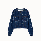 The Animals Observatory - Swift Denim Kid Denim Jacket Blue